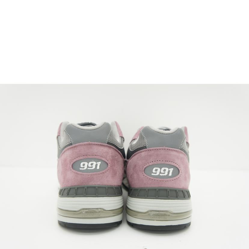 NB ニューバランス/991／ピンク／グレー/M991PGG//ｻｲｽﾞ:UK表記8 1/2/Aランク/75