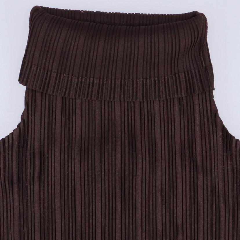 ＰＬＥＡＴＳ　ＰＬＥＡＳＥ イッセイミヤケ/プリーツプリーズ　ハイネック長袖Ｔこげ茶//ABランク/78