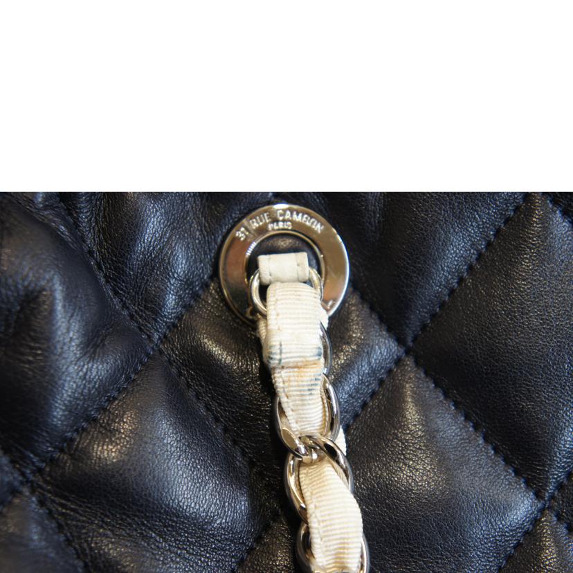 CHANEL シャネル/マトラッセデカココマークチェーントートネイビーラムスキン//131*****/Bランク/92