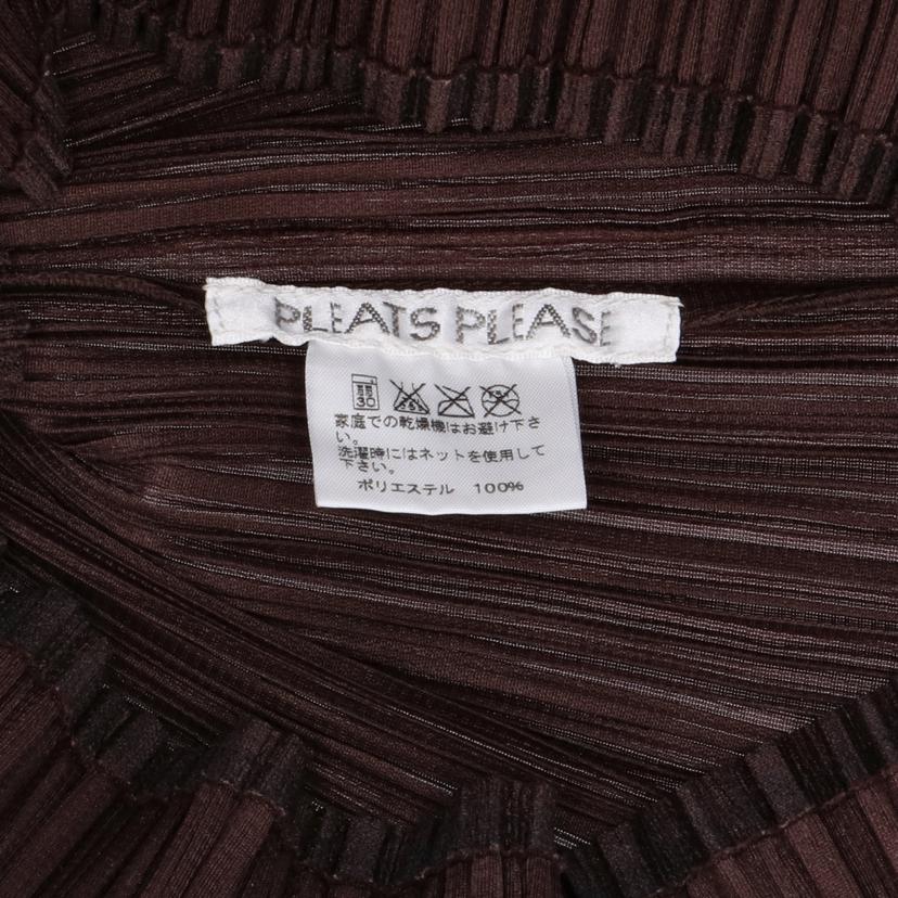 ＰＬＥＡＴＳ　ＰＬＥＡＳＥ イッセイミヤケ/プリーツプリーズ　半袖Ｔ茶//ABランク/78