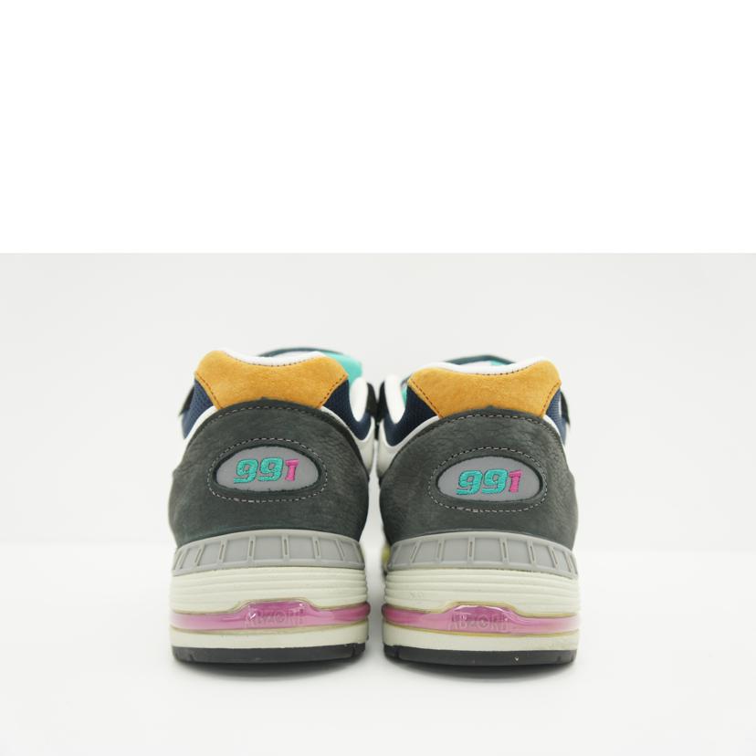 NB ニューバランス/991／メイドインイングランド／ブラック／ブルー/M991MM//ｻｲｽﾞ:UK表記8/Aランク/75