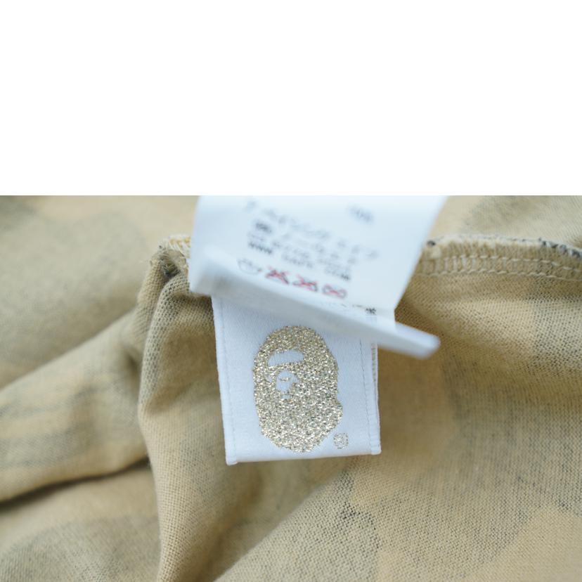 A　BATHING　APE×STUSSY アベイシングエイプ/STUSSY30周年記念コラボTシャツ／カモフラ//Aランク/18