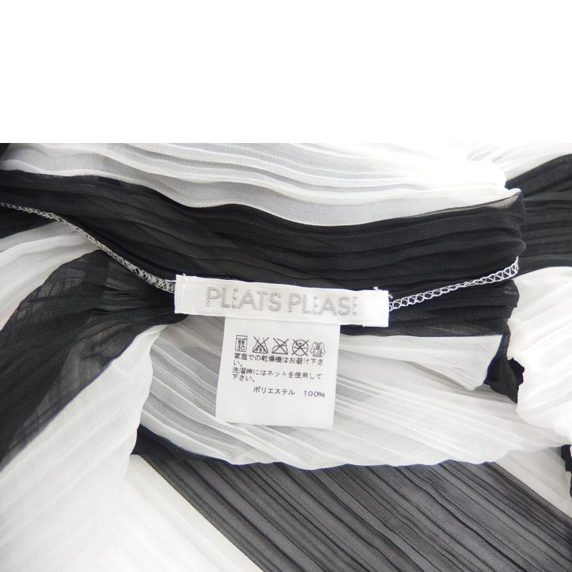 PLEATS　PLEASE　 ﾌﾟﾘｰﾂﾌﾟﾘｰﾂ/PLEATS　PLEASE　　ボーダーポンチョ/PP54-AD391//ABランク/82