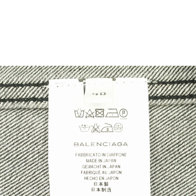 BALENCIAGA バレンシアガ/ブラックデニムジャケット//ｻｲｽﾞ:40/ABランク/75