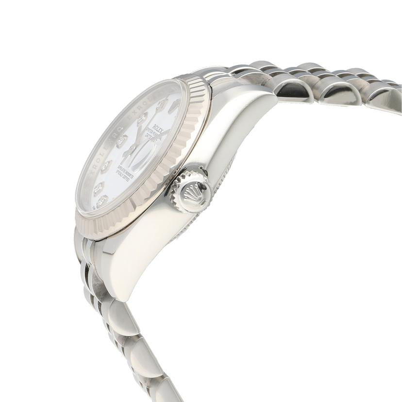 ROLEX ロレックス/レディデイトジャスト・ホワイト/10Pダイヤ/ランダム番/179174G//H15*****/Aランク/40