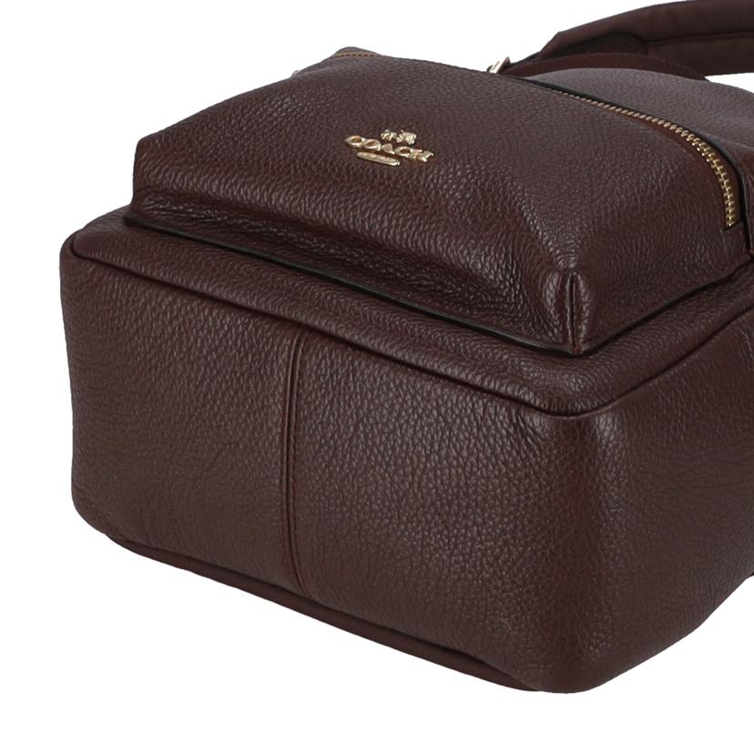COACH/ロゴ／レザーリュック/F38263//J17**/Aランク/78