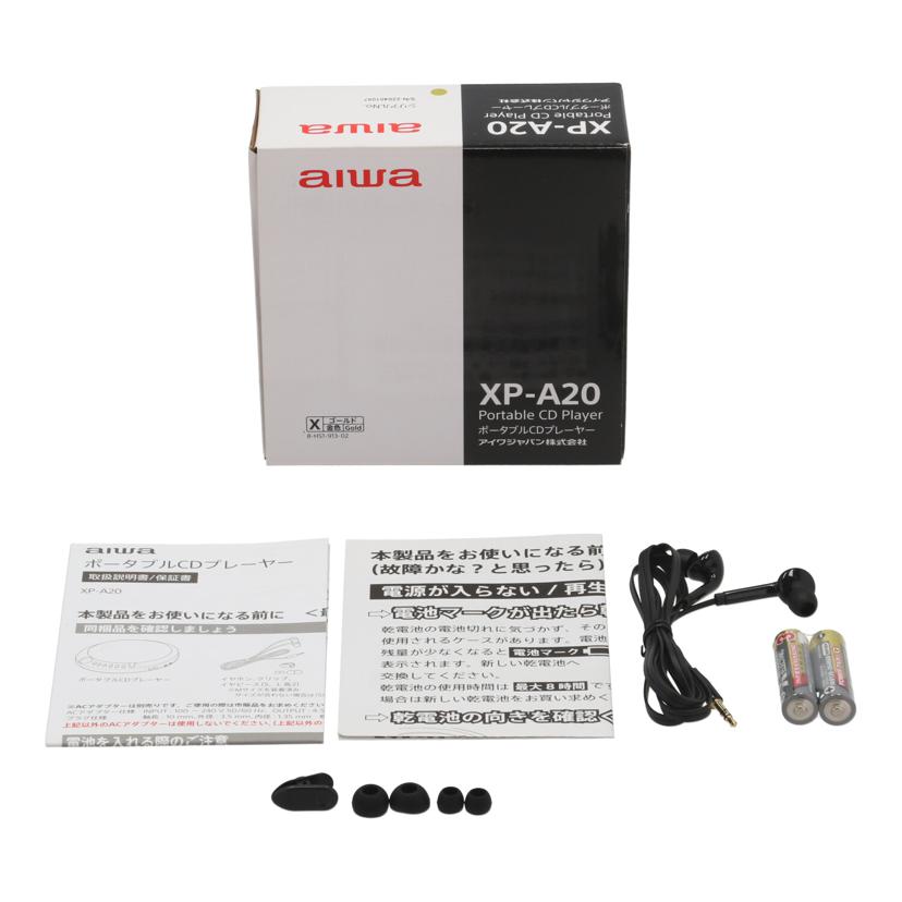 AIWA アイワ　/ポータブルCDプレーヤー/XP-A20//220401097/Aランク/69