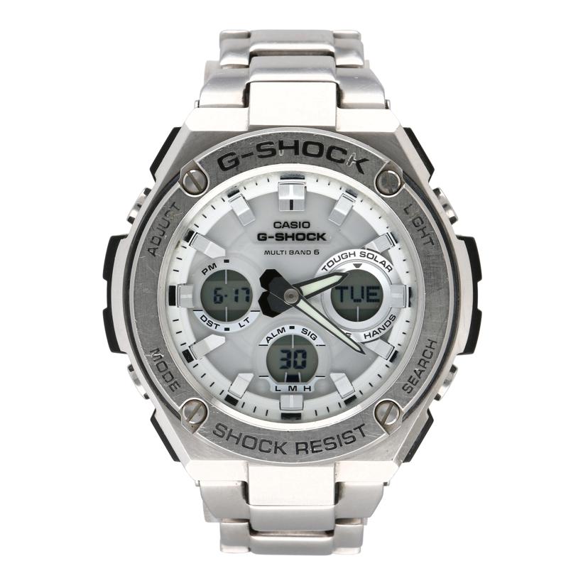 CASIO カシオ/G－SHOCK／Gスチール／シルバー文字盤／電波ソーラー/GST-W1100D-7AJF//002*****/Bランク/18