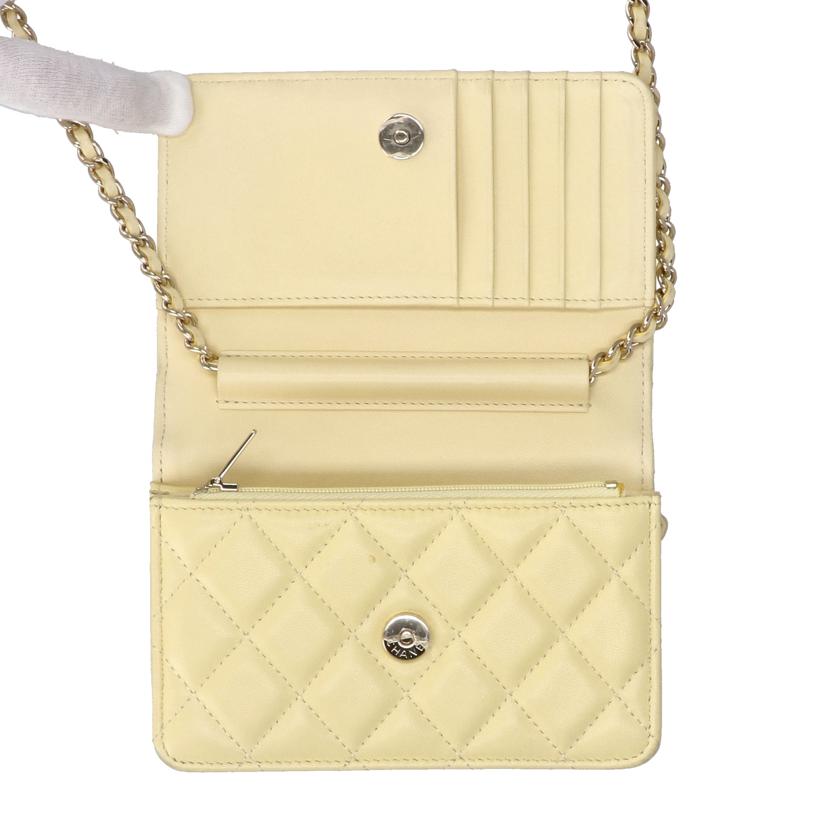 CHANEL　/マトラッセ　ミニチェーンウォレット　//309*****/Bランク/21