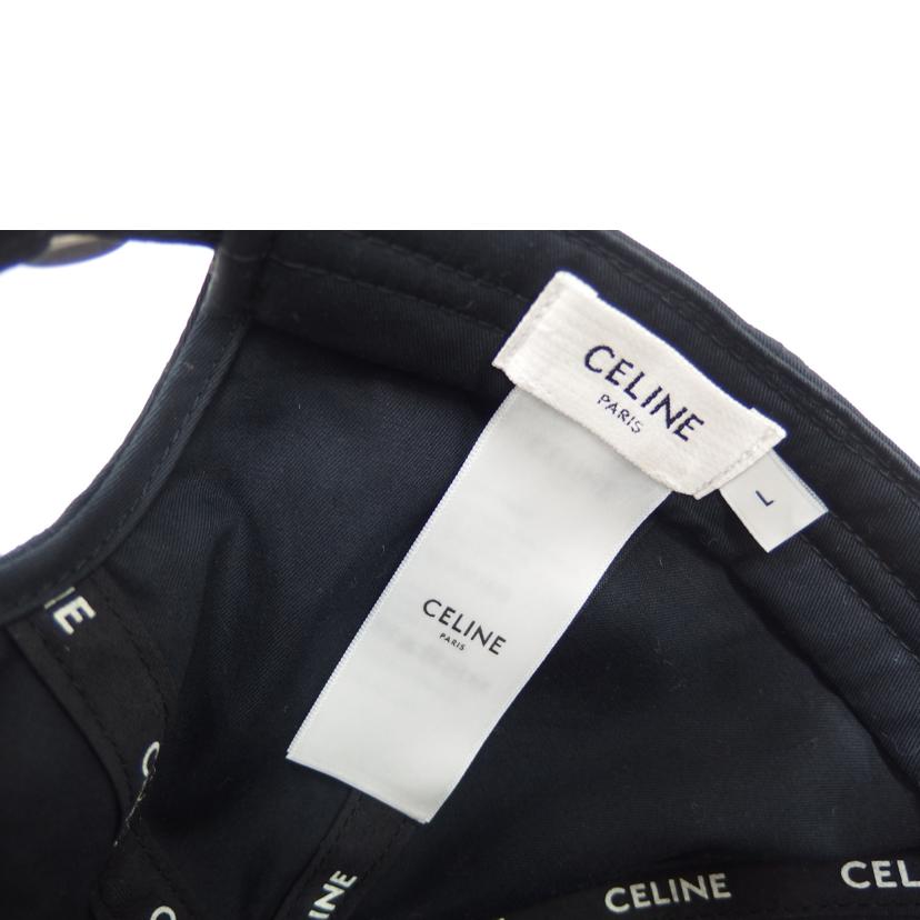 CELINE CELINE/C　イニシャルベースボールキャップ／ブラック//ABランク/82