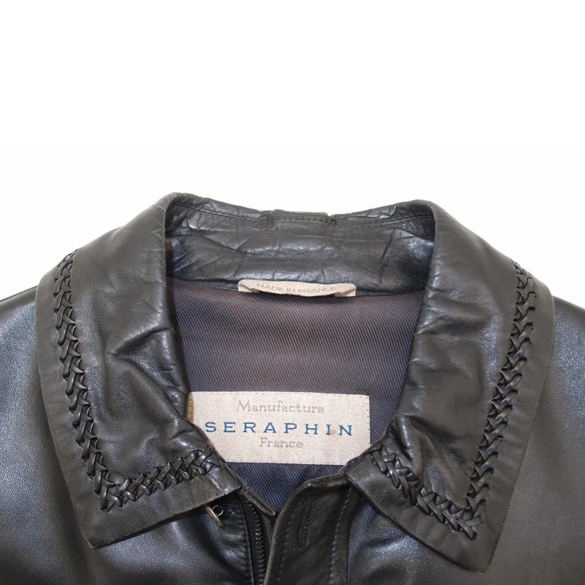 【試着のみ美品】SERAPHIN × APレザージャケット【非売品】 SERAPHIN（セラファン）BIKER ANDYバイカーアンディ ラムレザー
