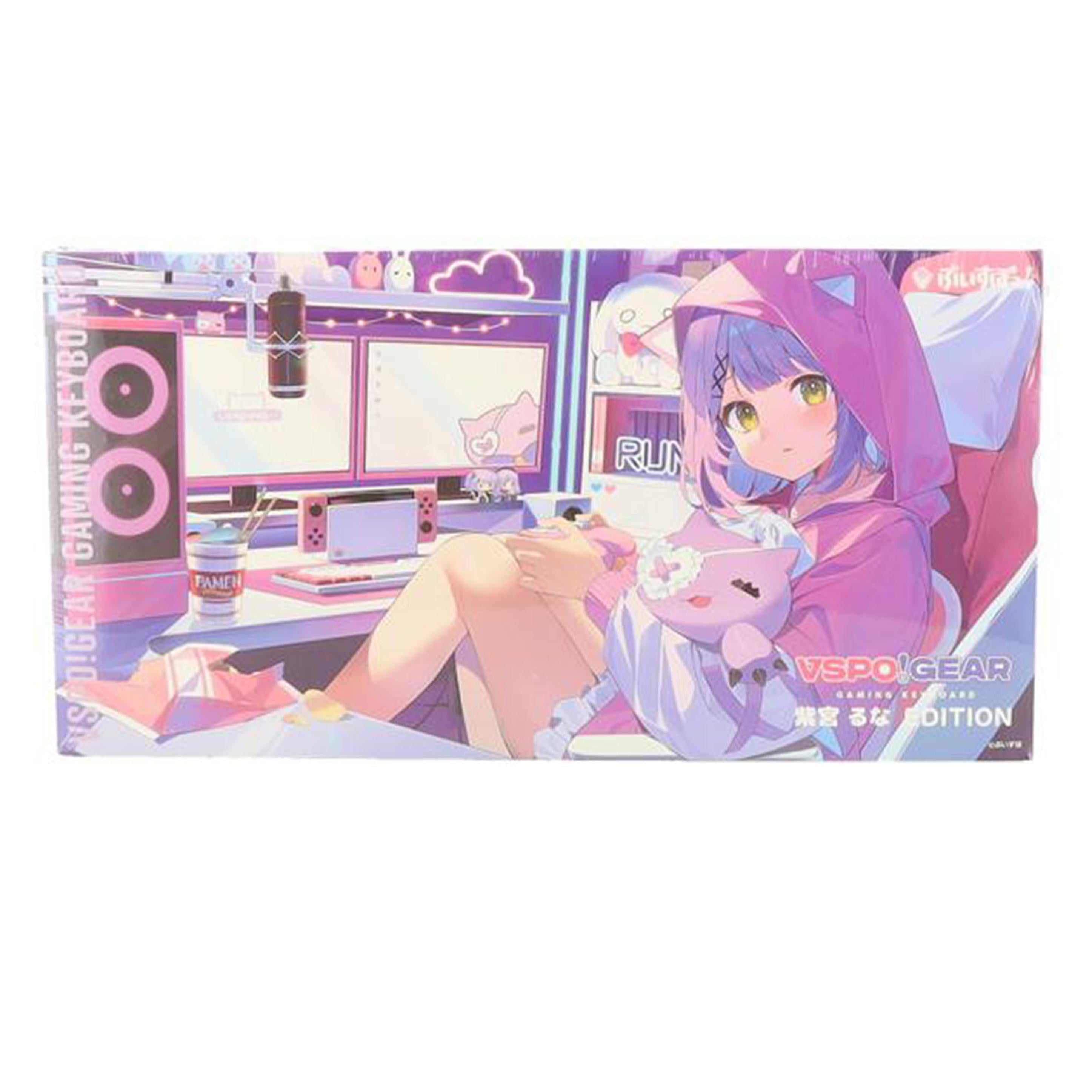 バーチャルエンターテイメント バーチャルエンターテイメント/【未開封】ゲーミングキーボード/VSPO!GEAR 紫宮るなEdition//SAランク/62