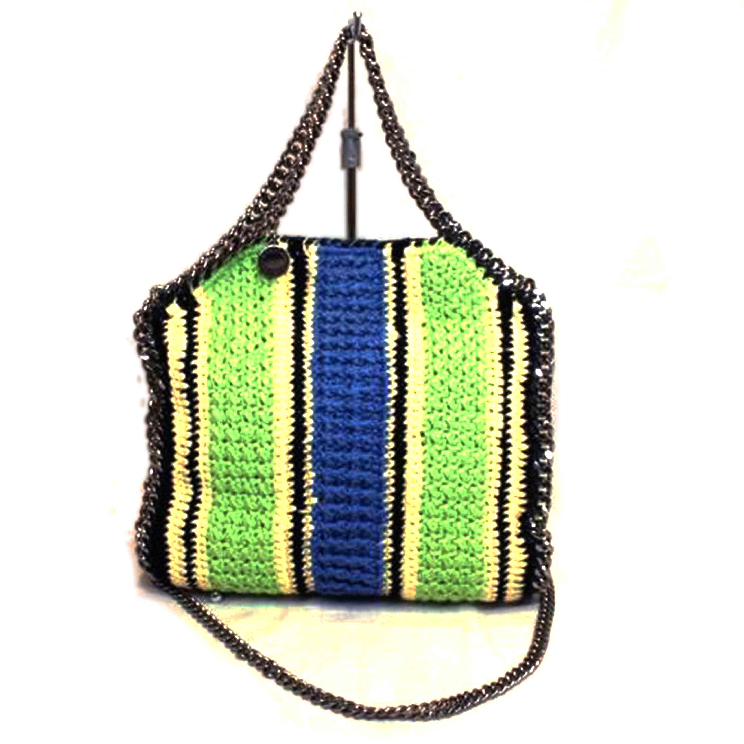 STELLA　McCARTNEY ステラマッカートニー/ファラベラミニトートストライプコットンクロシェ/371223//Aランク/92