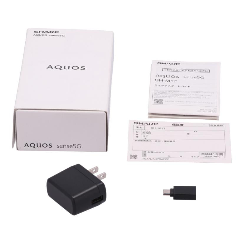 SHARP　Rakuten　 シャープ　/スマートフォン／AQUOS　sense5G　64GB/SH-M17//356651110419504/Bランク/75