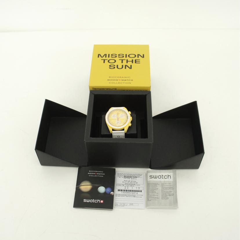 OMEGA×swatch オメガ×スウォッチ/ムーンスウォッチ/MISSION TO THE SUN/クオーツ/SO33J100//SAランク/24