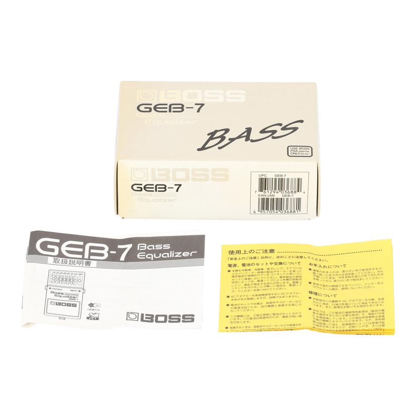 BOSS ボス/ベース用グラフィックイコライザー/GEB-7//IZ45829/Aランク/05