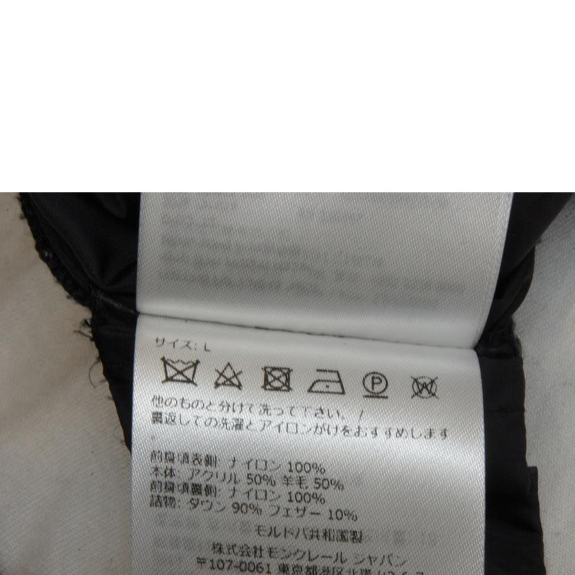 MONCLER モンクレール/CARDIGAN　TORICOTニット切替ダウンブラック//ABランク/92