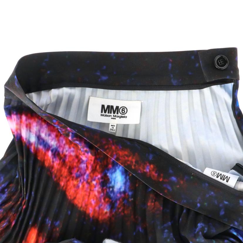 MaisonMargiela マルジェラ/MM⑥　／　23AW　ネオンプリントアコーディオンスカート/S52MA0191//ｻｲｽﾞ:40/Aランク/91