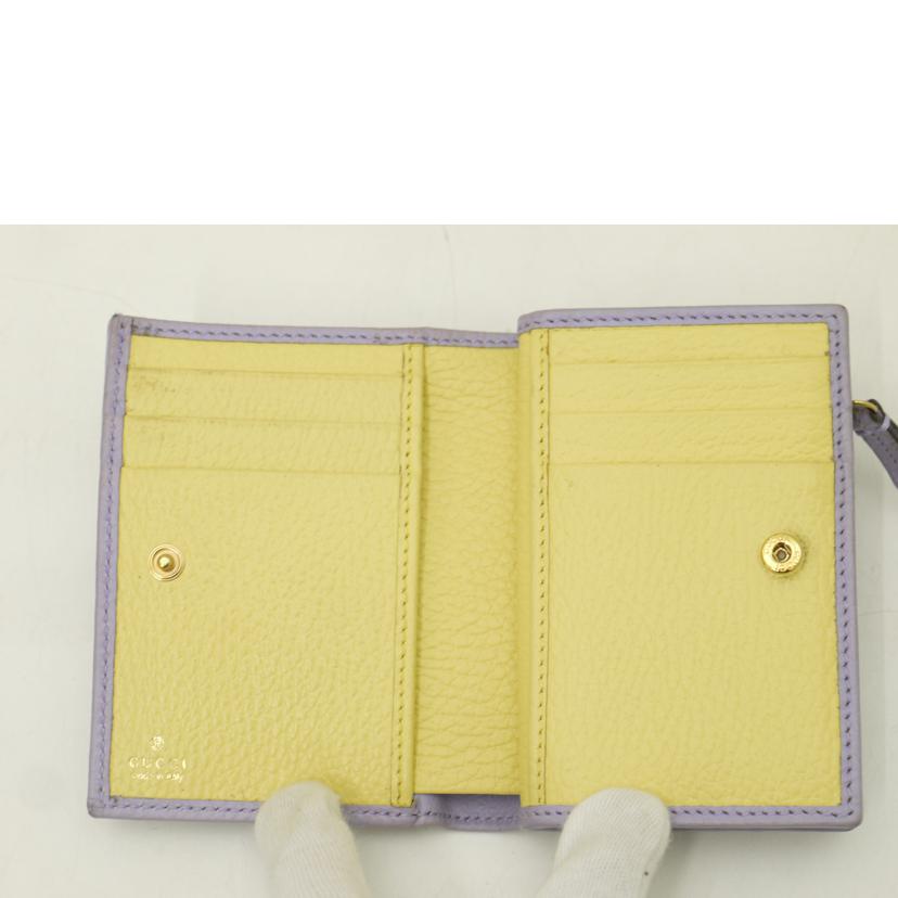 GUCCI グッチ/コンパクト財布／パープル/772738//041*/ABランク/69