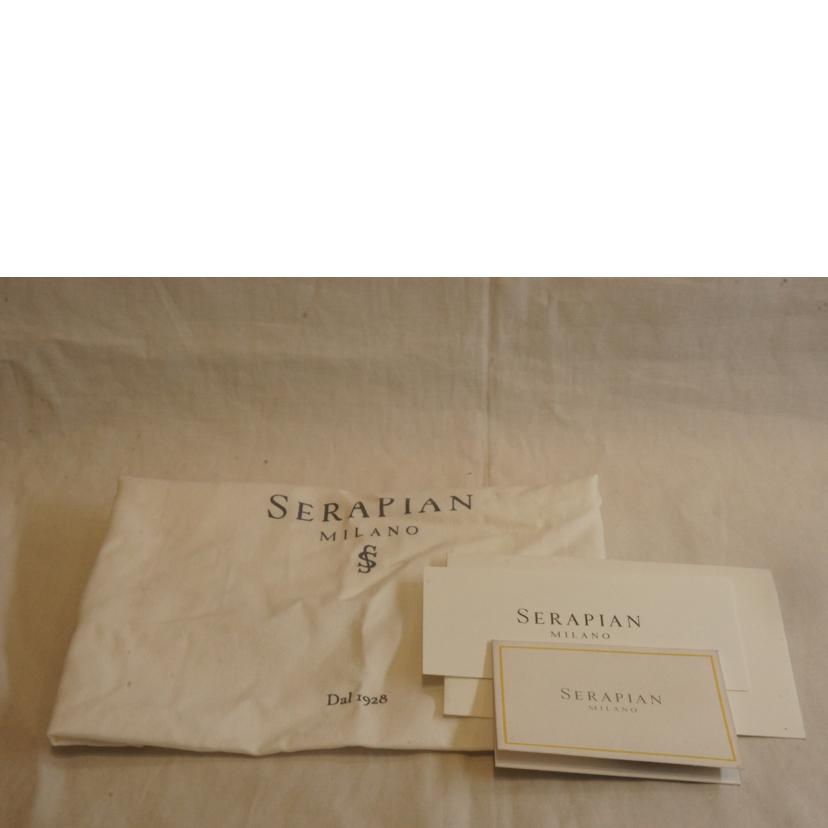 SERAPIAN/イタリア製レザー2WAYバッググラデーションブラック//ABランク/92