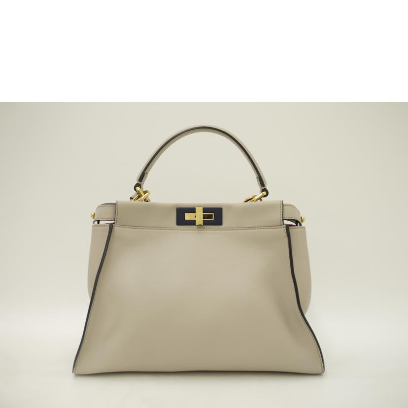FENDI フェンディ/ピーカブーミディアム2wayハンド／グレージュ系/8BN290 3ZN//Aランク/69