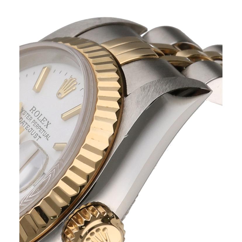 ROLEX/デイトジャスト　白文字盤　YG×SS/79173//F30****/ABランク/67