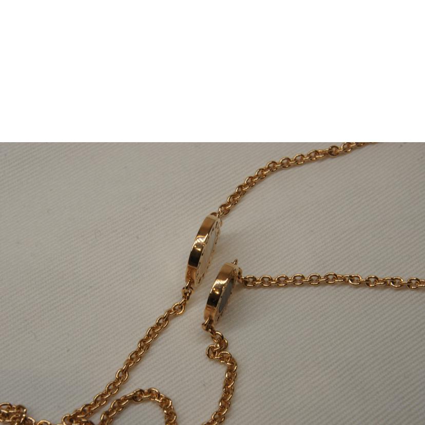 BVLGARI ブルガリ/K18PGブルガリブルガリロングNC／9Pオニキスマザーオブパール/350637//E2THEE/☆1498AR/ABランク/92