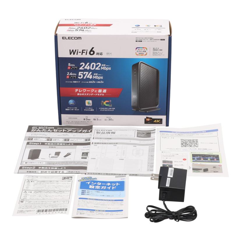ELECOM エレコム /Wi－Fi6無線LANルーター/WRC-X3000GSN//19L152004868A/Bランク/67