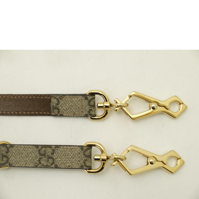 GUCCI グッチ/GGスプリームショルダーストラップ／ブラウン//SAランク/69