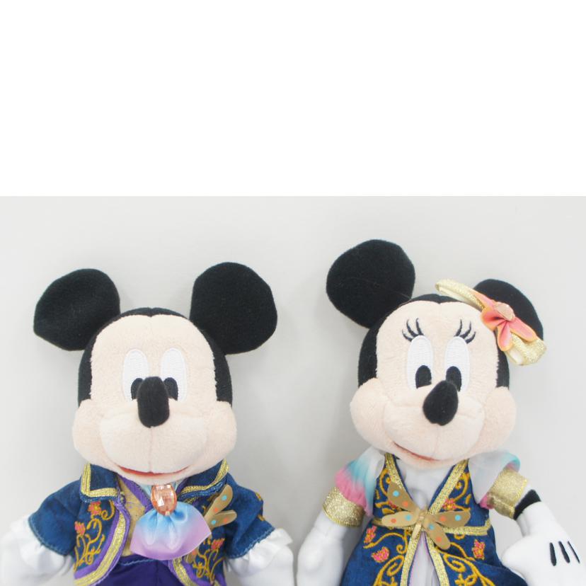 東京ディズニーリゾート/（タグ付）ミッキーマウス＆ミニーマウス ぬいぐるみバッジ 2体セット//SAランク/01