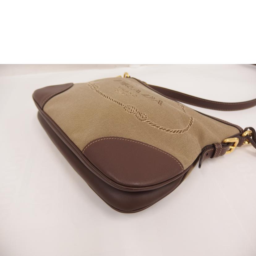 PRADA ﾌﾟﾗﾀﾞ/ジャガードロゴショルダー//ABランク/82