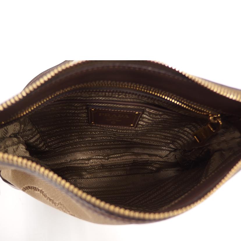 PRADA ﾌﾟﾗﾀﾞ/ジャガードロゴショルダー//ABランク/82