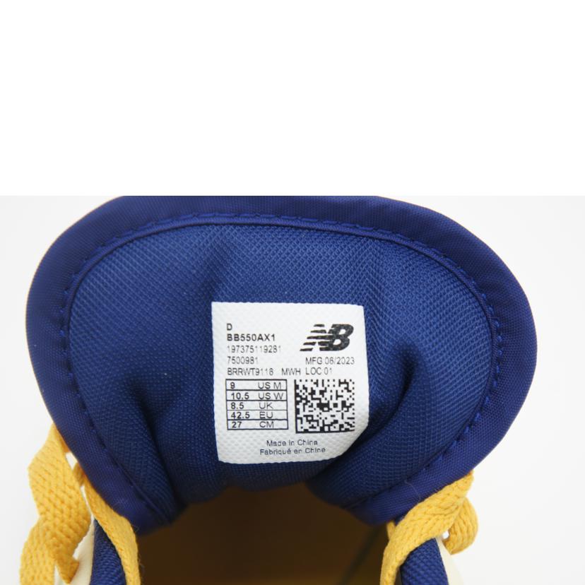 NB ニューバランス/エメレオンドレ×BB550／イエロー/BB550AX1//ｻｲｽﾞ:27cm/Aランク/75