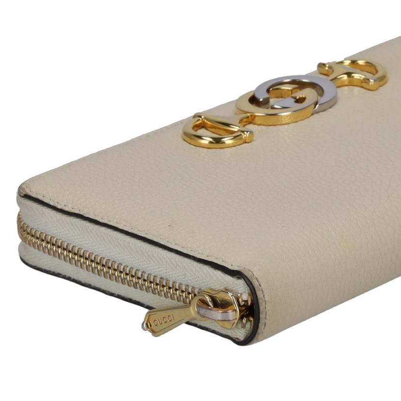 GUCCI グッチ/ズゥミ／ラウンドファスナー長財布／アイボリー/570661//114*/ABランク/76