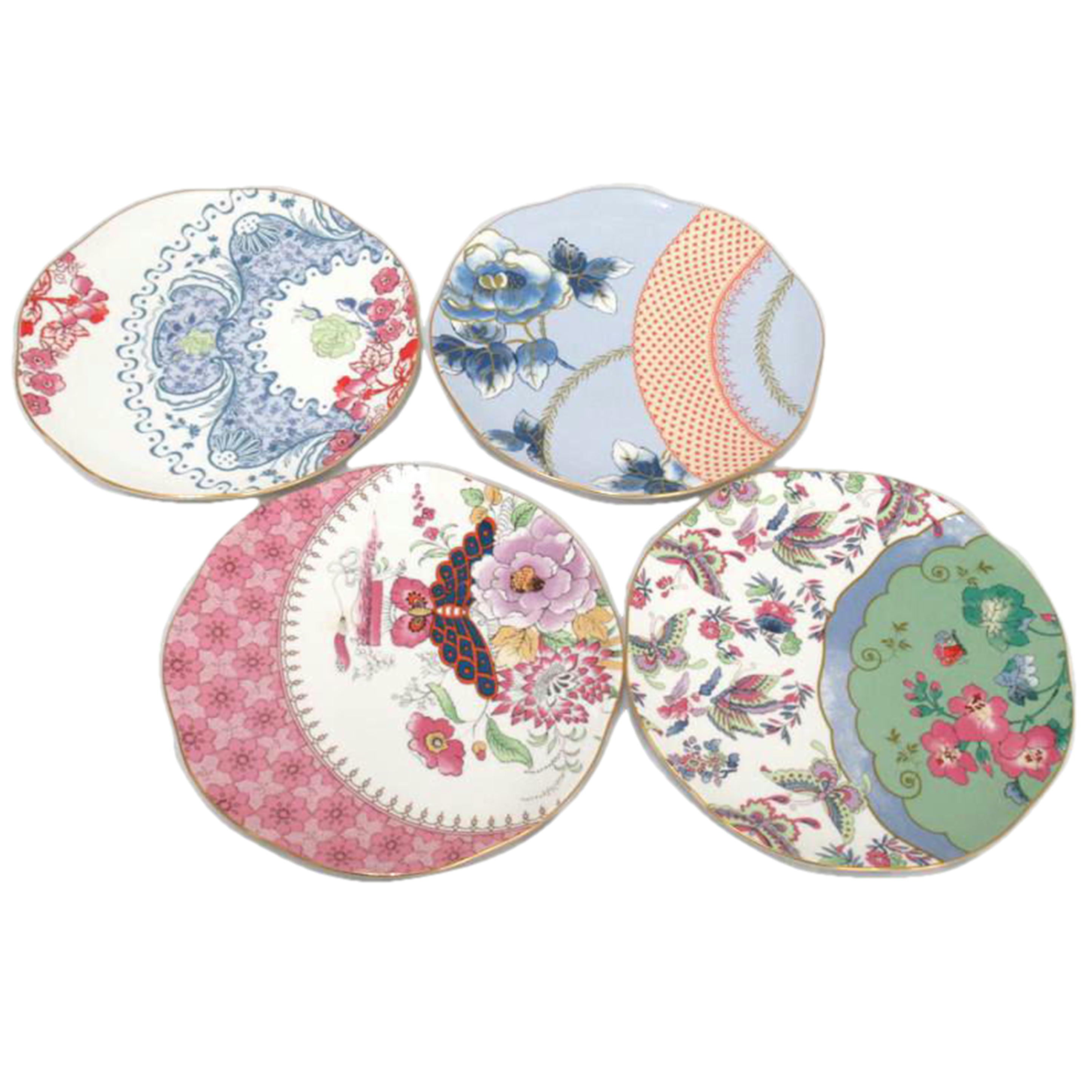 WEDGWOOD/BUTTERFLY／プレート4点セット//Aランク/63