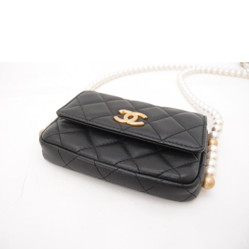 CHANEL シャネル/ミニミニマトラッセチェーンショルダー／ブラック/AP2185//311***********/Bランク/69