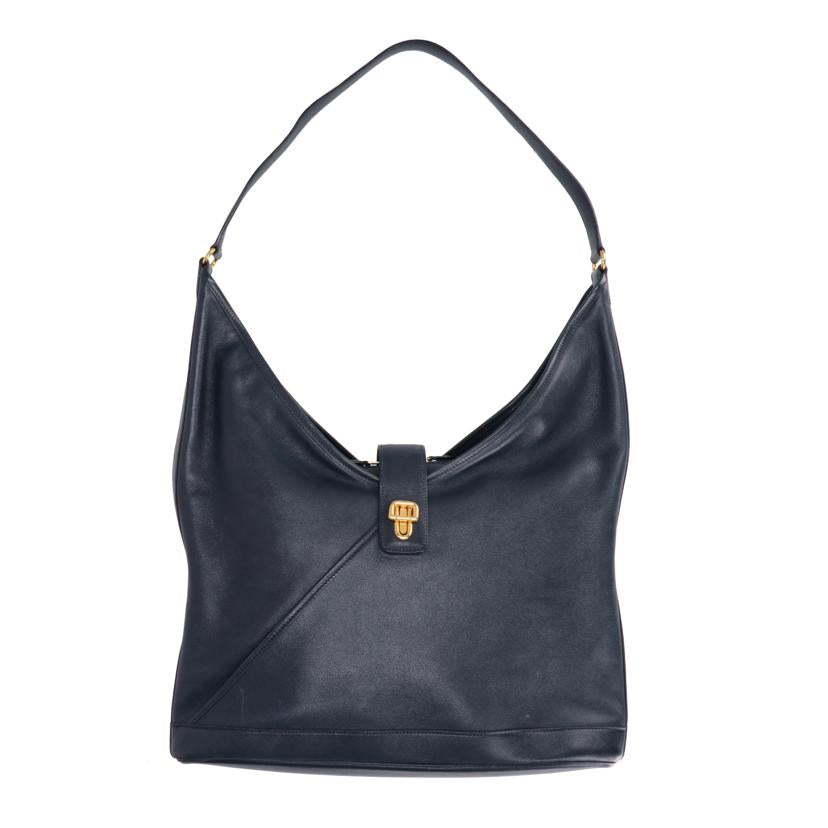 HERMES エルメス/ネイビーガリバー／ヴォーエバーカーフ・ターンロックショルダー//〇X/ABランク/91