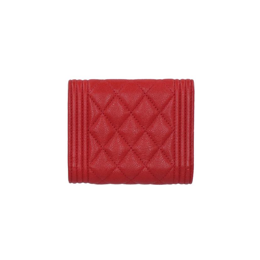 CHANEL シャネル/ボーイシャネルスモールウォレット /A84432//299*****/Aランク/25