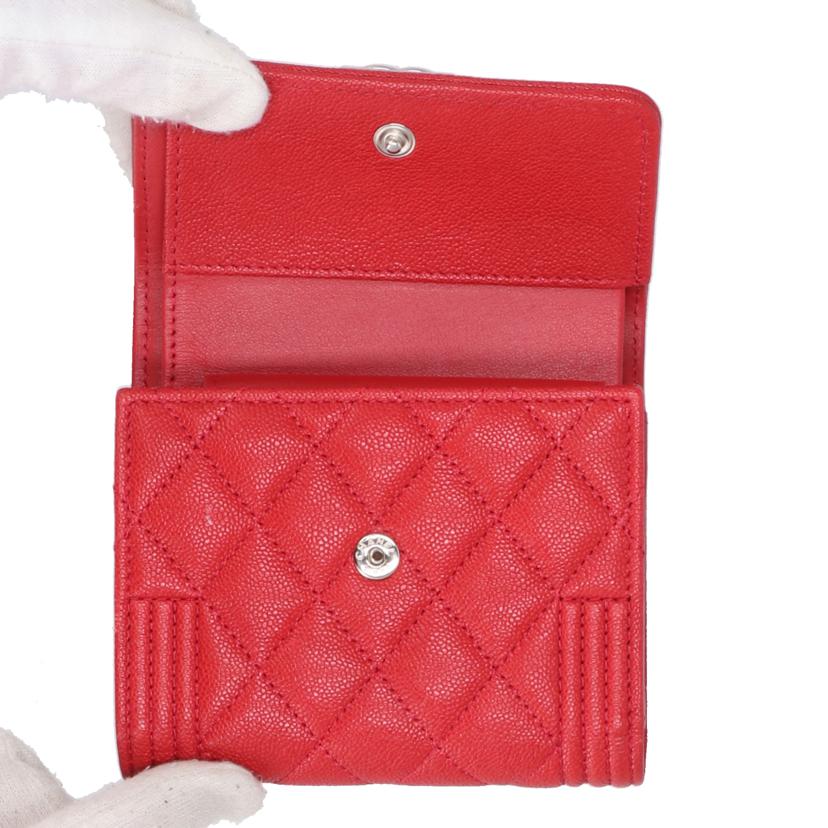 CHANEL シャネル/ボーイシャネルスモールウォレット /A84432//299*****/Aランク/25