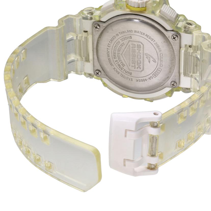 CASIO カシオ/G－SHOCKクリアスケルトン／デジアナウォッチ／クォーツ/GA-400SK-1A9DR//ABランク/18