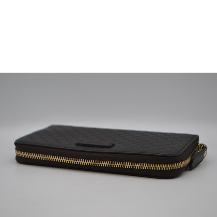 GUCCI グッチ/グッチシマラウンドファスナー長財布／ブラウン/449391//114*/Sランク/89