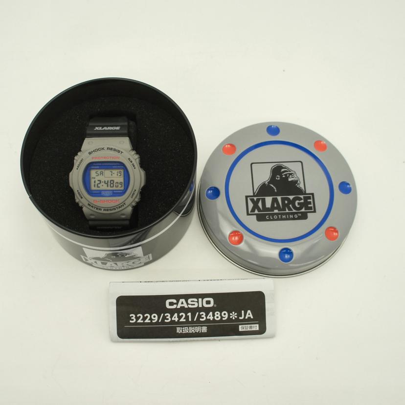 CASIO カシオ/G－SHOCK／XLARGEコラボ／デジタルウォッチ／クォーツ/DW-5750E//D30***/Aランク/18