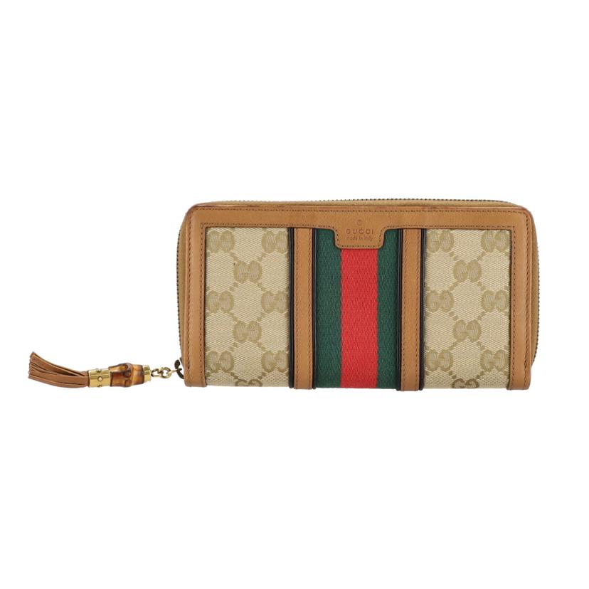 GUCCI グッチ/ラニアGGキャンバスラウンドファスナー長財布/353651//041*/ABランク/25