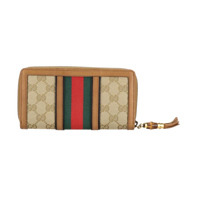 GUCCI グッチ/ラニアGGキャンバスラウンドファスナー長財布/353651//041*/ABランク/25