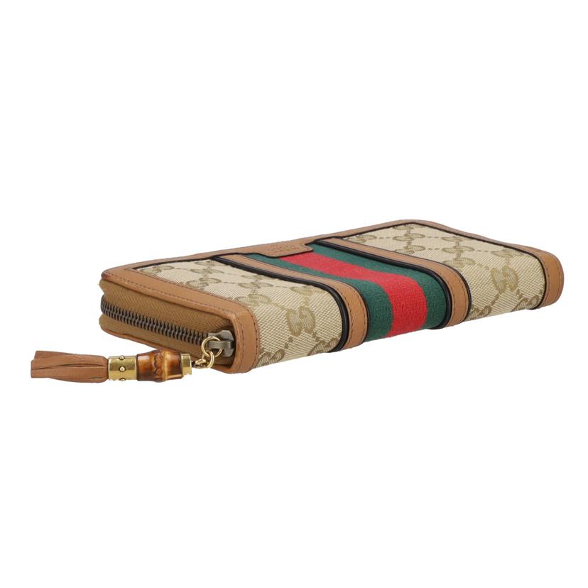 GUCCI グッチ/ラニアGGキャンバスラウンドファスナー長財布/353651//041*/ABランク/25
