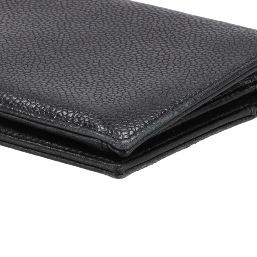 CHANEL シャネル/キャビアスキン ココマーク 二つ折り フラップウォレット/A48651//126*****/ABランク/25