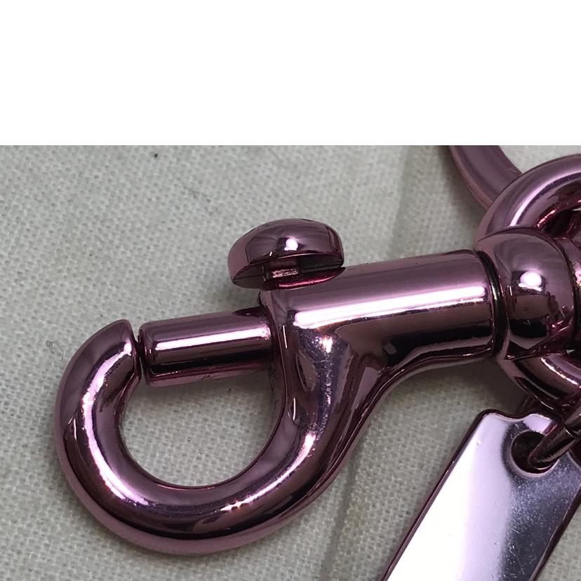 COACH コーチ/REXY　チャームキーチェーン　ピンク//Aランク/51