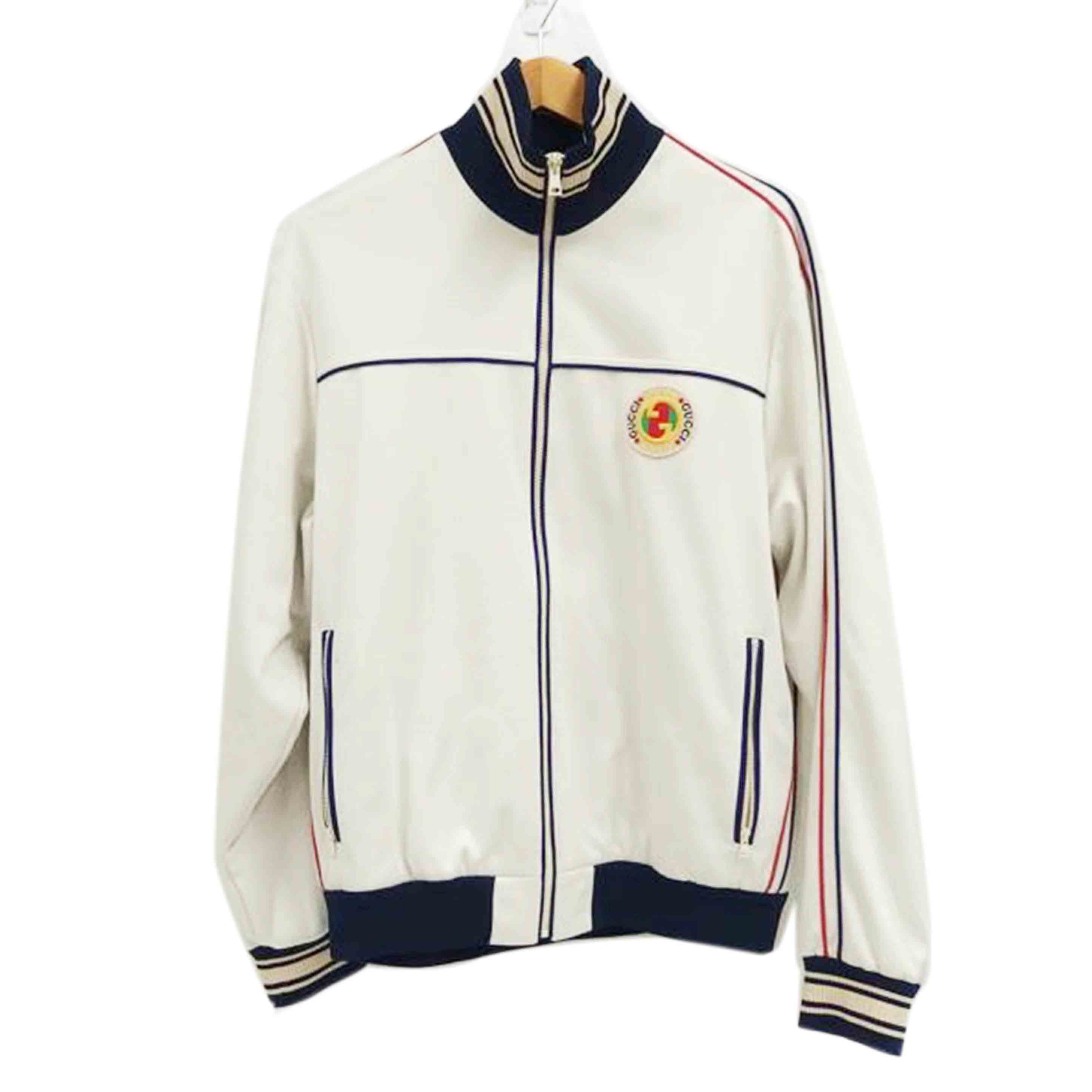 GUCCI GUCCI/ブルゾン／ポリエステル／コットン／白／紺／赤/752285 XJFTI//サイズXS/Aランク/82