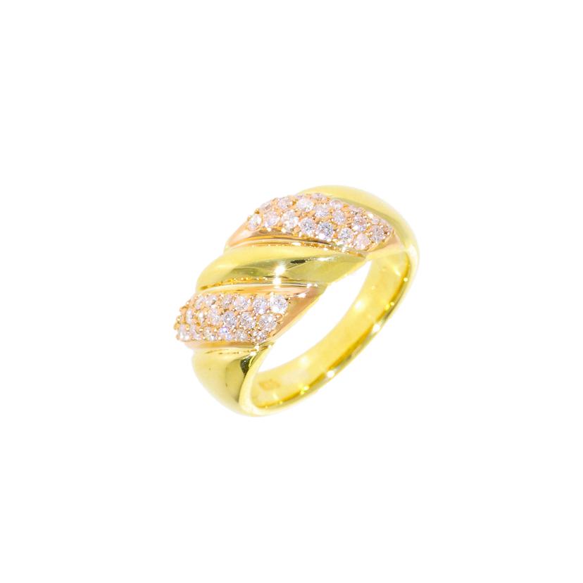 /　K18ダイヤリング0．44ct//ABランク/92