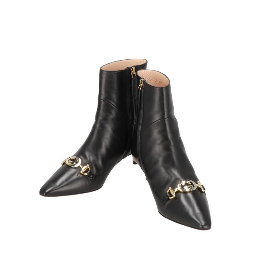 GUCCI グッチ/インタ－ロッキングG／ショ－トブ－ツ／約23．5cm/57717//ABランク/93